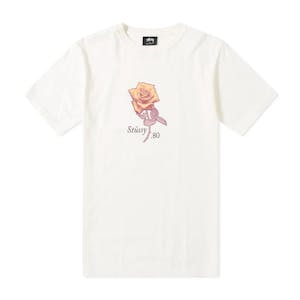 Stussy 80 Rose 50/50 T-Shirt - Pigment Cream