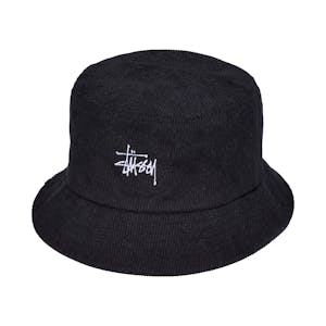 Stussy Graffiti Cord Bucket Hat - Black
