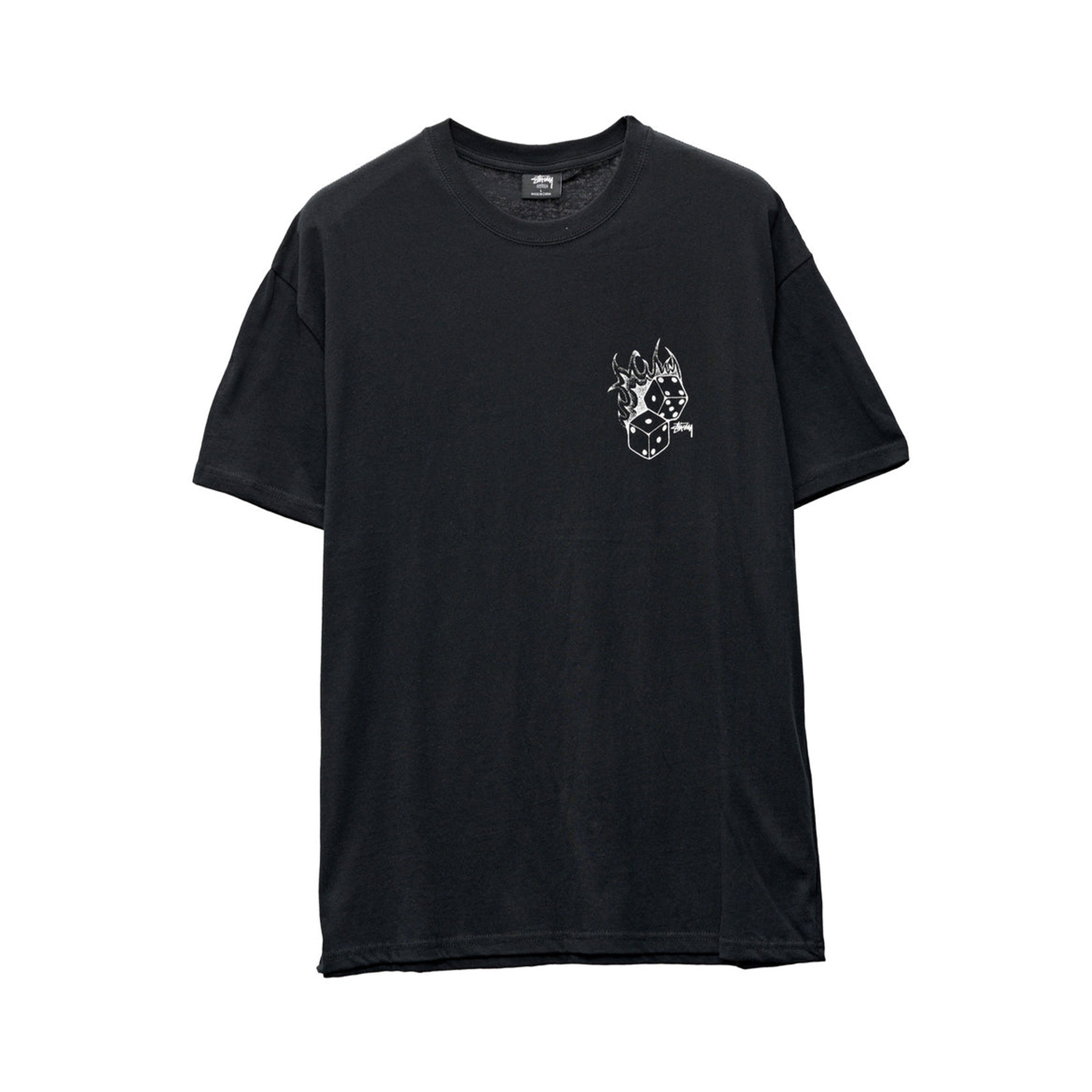 Stussy Fire Dice T-Shirt - Black | BOARDWORLD Store