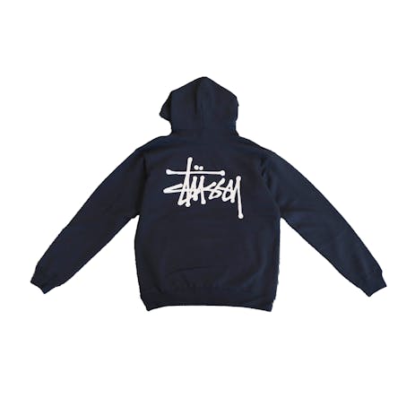 Stussy Graffiti LCB Fleece Hoodie - Navy