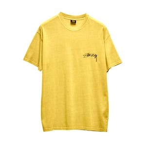 Stussy Pigment Smooth Stock T-Shirt - Yolk Yellow