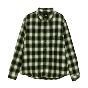 Stussy Quilted Lined Plaid Shirt - Green