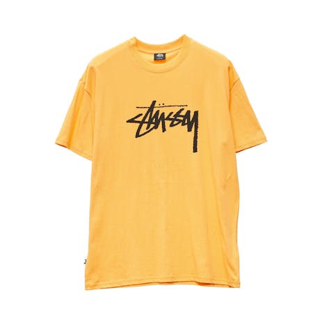 Stussy Solid Stock T-Shirt - Yolk Yellow