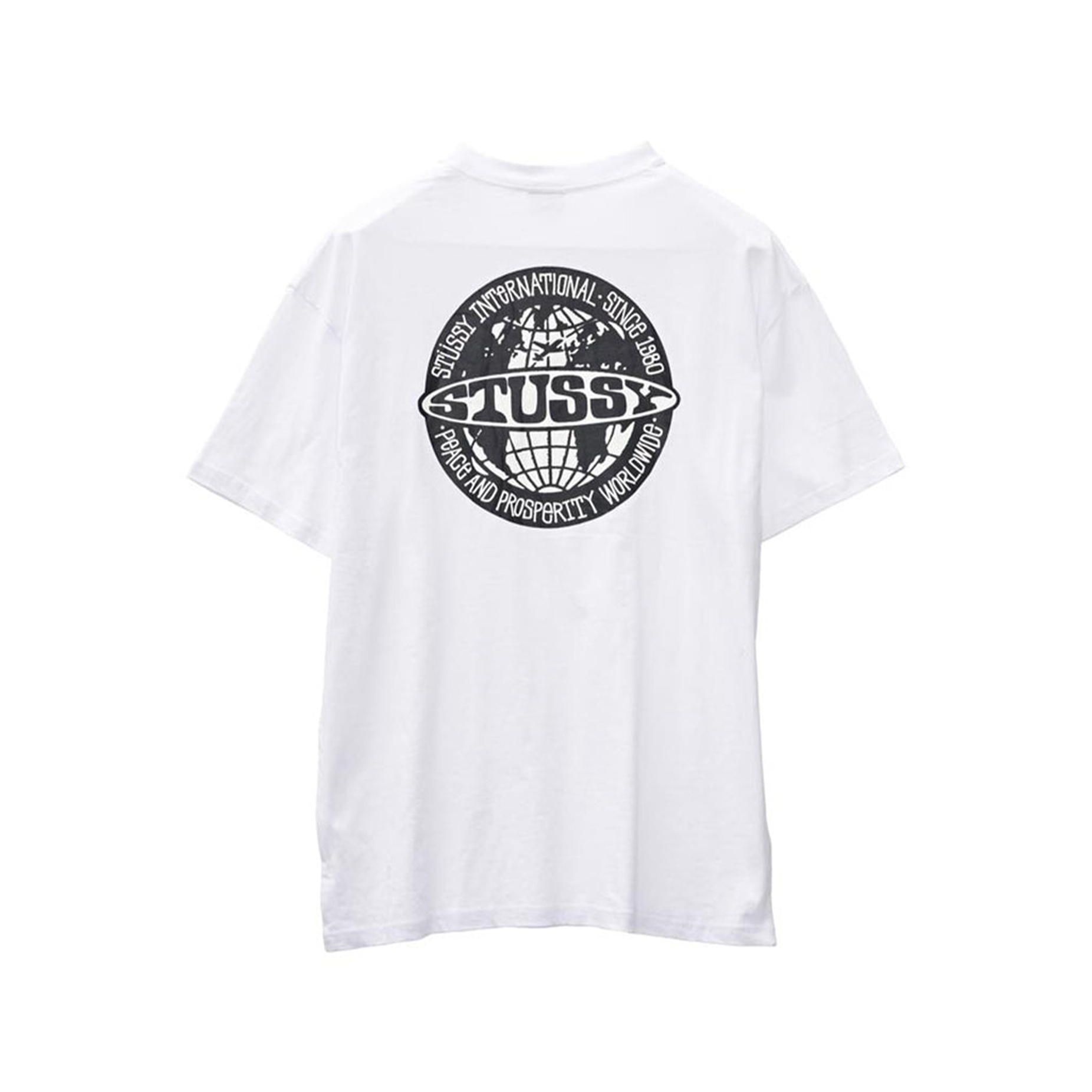 Stussy Worldwide Dot T-Shirt - White | BOARDWORLD Store