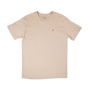 Sunday Embroidered Logo T-Shirt - Sand/Orange