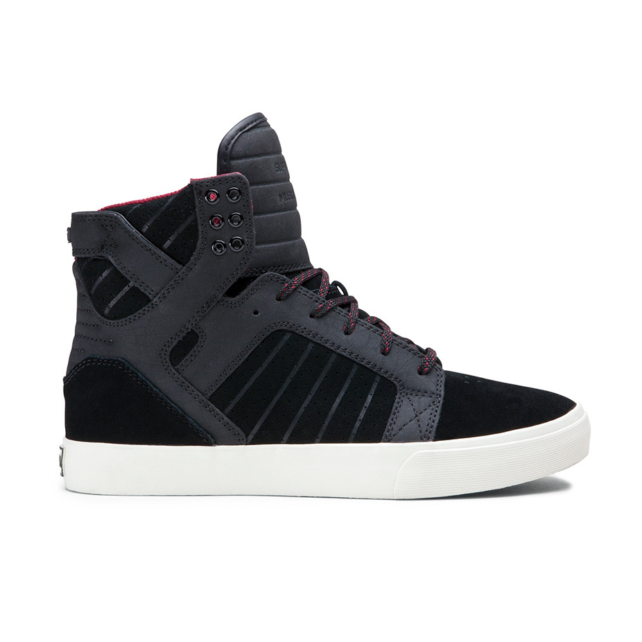 Supra Skytop Skate Shoe — Black/Tawny/Pristine | BOARDWORLD Store