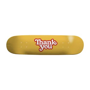 Thank You Logo 8.0” Skateboard Deck - Yellow