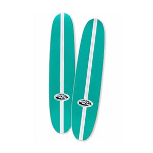 The Heated Wheel 6.0” Polarizer Baja Skateboard Deck - Aqua