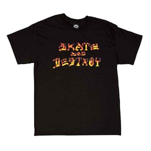 Thrasher Skate and Destroy BBQ T-Shirt - Black