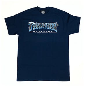 Thrasher Black Ice T-Shirt - Navy