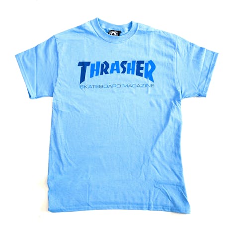 Thrasher Checkers T-Shirt - Carolina Blue