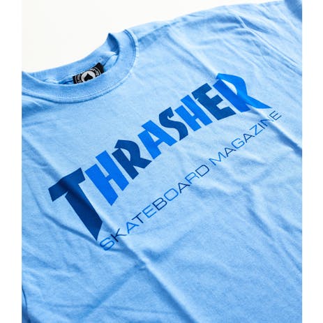 Thrasher Checkers T-Shirt - Carolina Blue