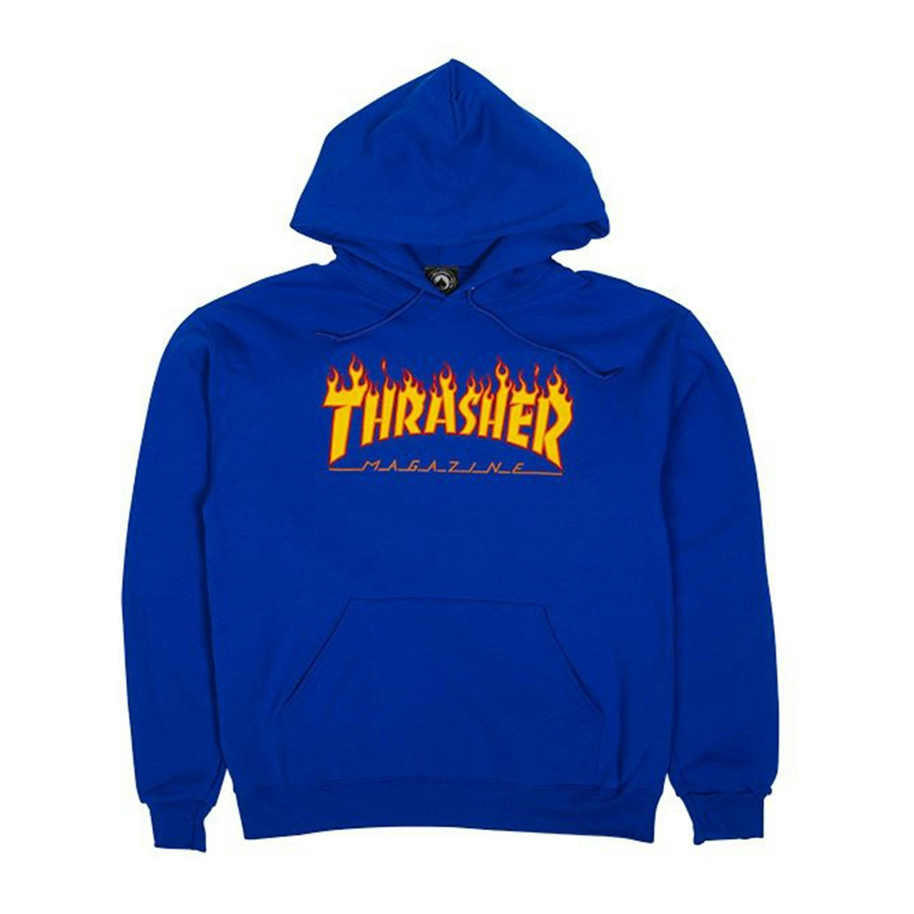 Thrasher Flame Hoodie Royal Blue Boardworld Store