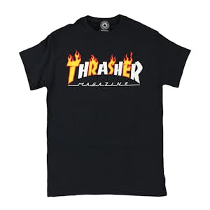 Thrasher Flame Mag T-Shirt - Black
