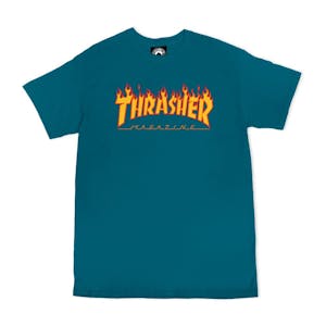 Thrasher Flame T-Shirt - Galapagos