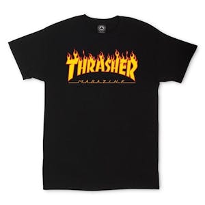 Thrasher Flame T-Shirt - Black