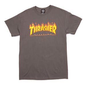 Thrasher Flame T-Shirt - Charcoal