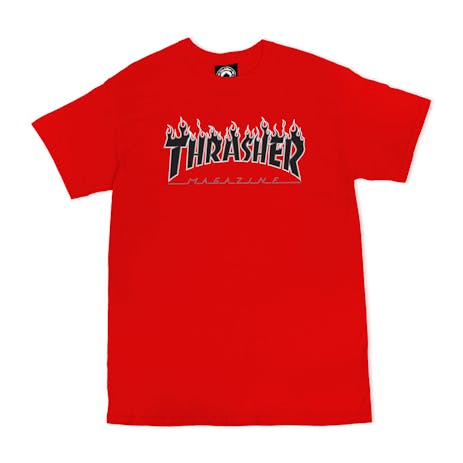 Thrasher Flame T-Shirt - Red