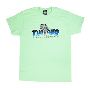 Thrasher Leopard Mag T-Shirt - Mint
