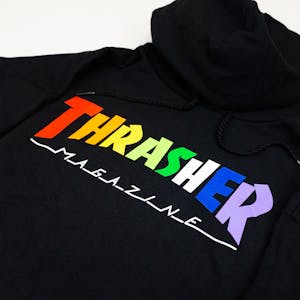 Thrasher Rainbow Mag Hoodie - Black