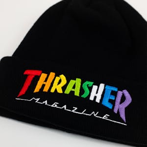Thrasher Rainbow Mag Beanie - Black