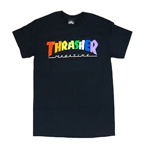 Thrasher Rainbow Mag T-Shirt - Black
