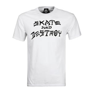 Thrasher Skate and Destroy T-Shirt - White