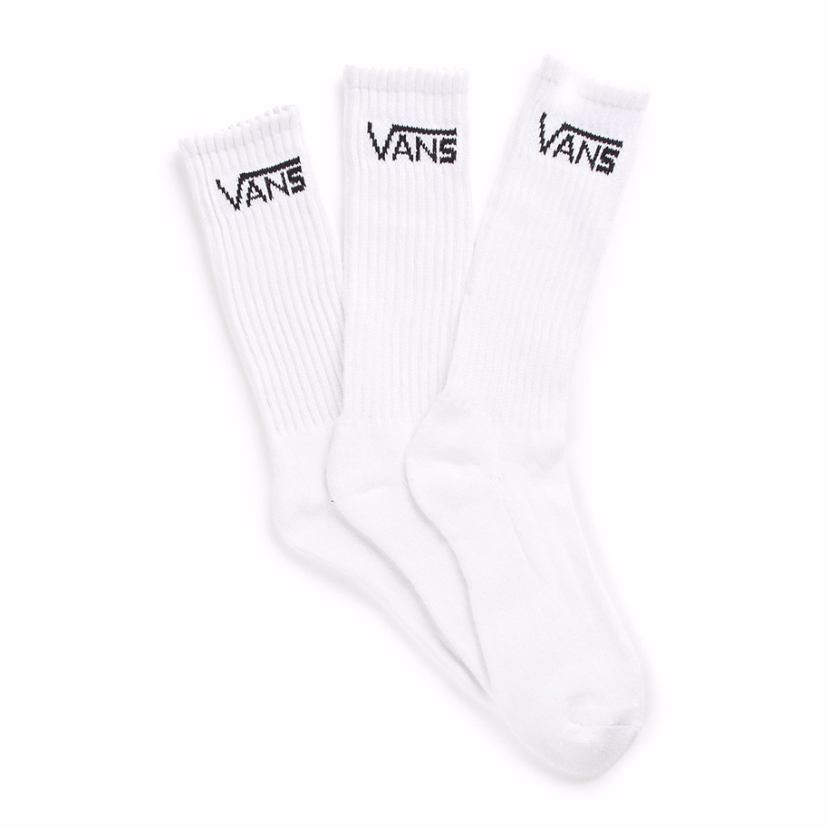 vans white crew socks