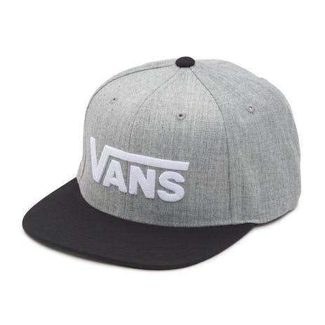 Vans Drop V II Snapback Hat - Heather Grey/Black