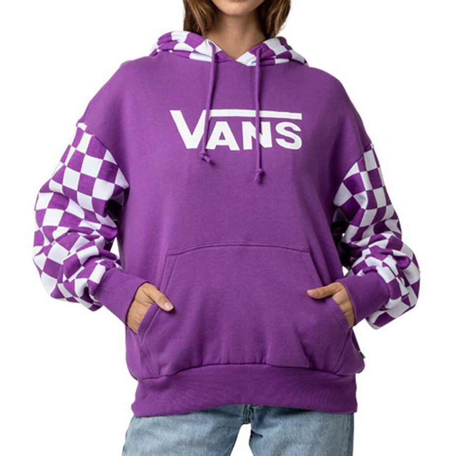 vans patchwork checkered hoodie