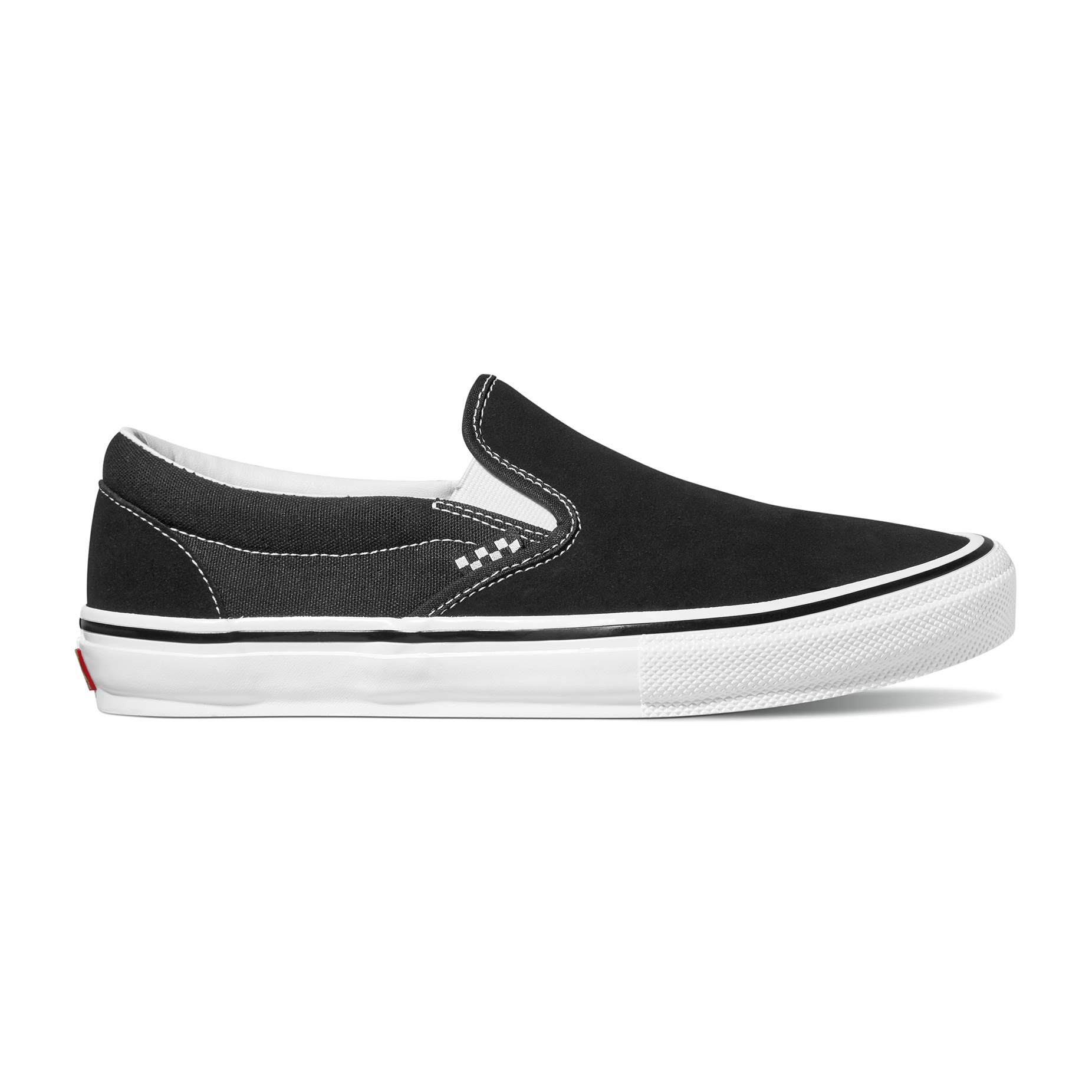 Vans Skate Slip-On Skate Shoe - Black/White | BOARDWORLD Store