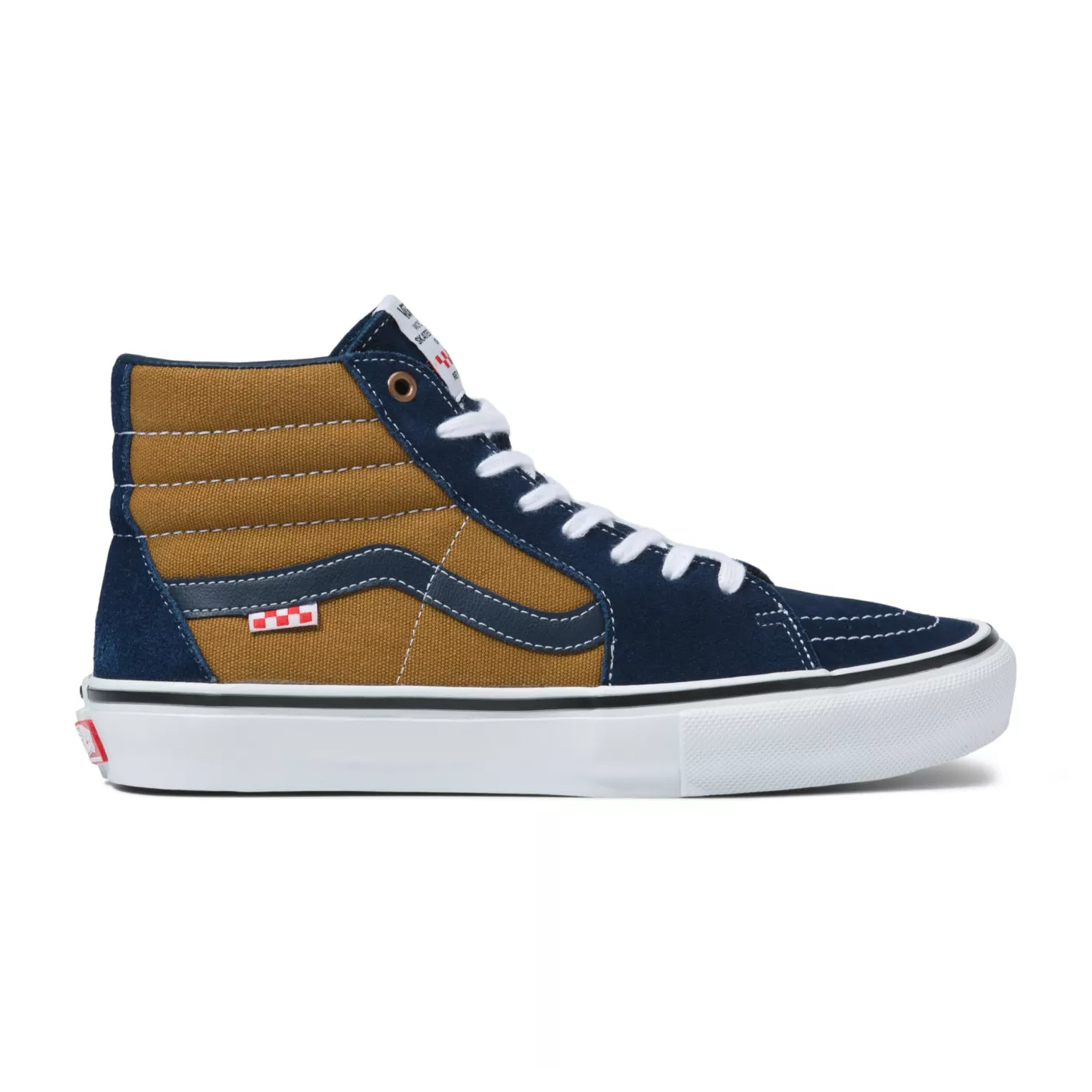 navy and gold vans