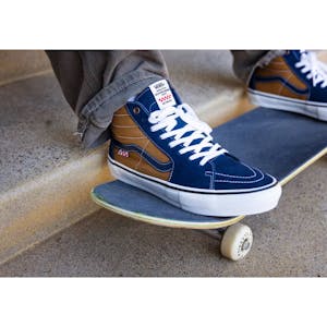 Vans Skate Sk8-Hi Reynolds Skate Shoe - Navy/Golden Brown