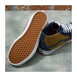 Vans Skate Sk8-Hi Reynolds Skate Shoe - Navy/Golden Brown