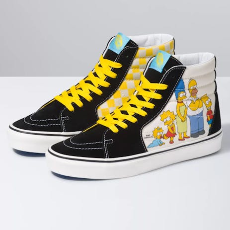 Vans x The Simpsons Sk8 Hi Skate Shoe - Simpson Family 1987-2020