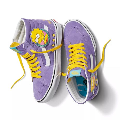 Vans x The Simpsons Sk8 Hi Skate Shoe - Lisa 4 Prez