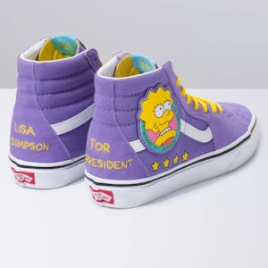 Vans x The Simpsons Sk8 Hi Skate Shoe - Lisa 4 Prez