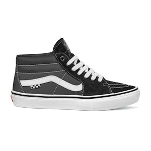 Vans Skate Grosso Mid Skate Shoe - Black/White/Emo Leather