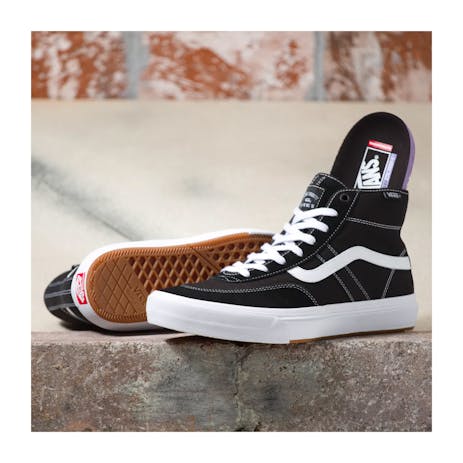 Vans Crockett High Skate Shoe - Black/White