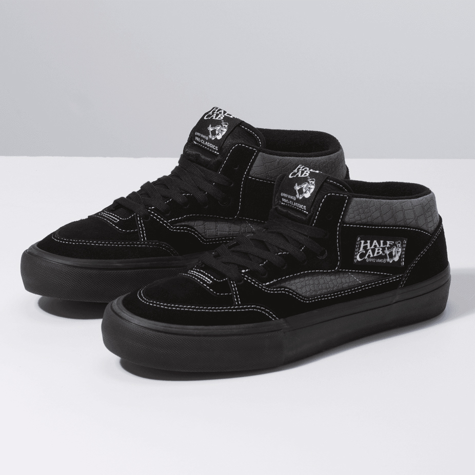 Vans Half Cab Pro '92 Skate Shoe - Croc Black/Pewter | BOARDWORLD Store