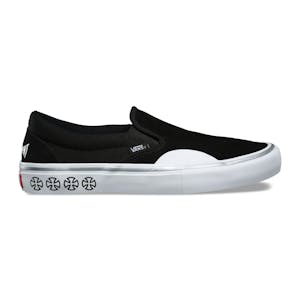 Vans x Independent Slip-On Pro Skate Shoe - Black / White