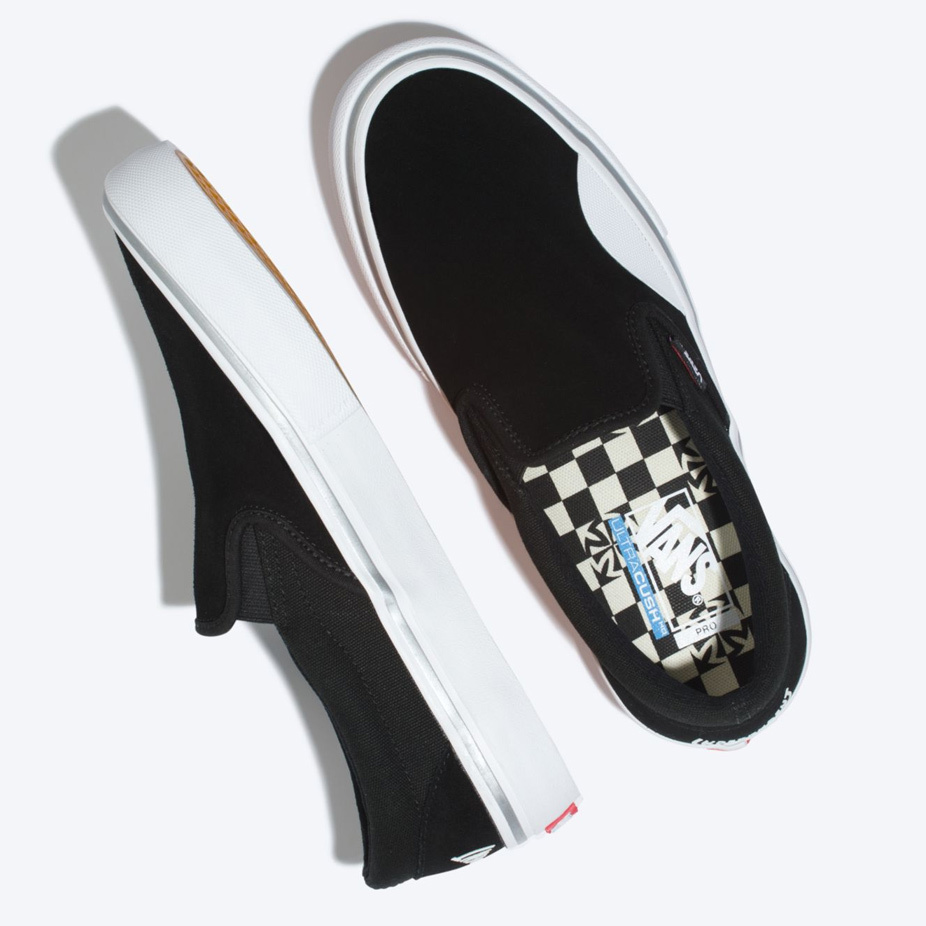 Vans x Independent Slip On Pro Skate Shoe Black White