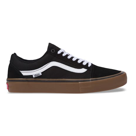 Vans Old Skool Pro Skate Shoe - Black/White/Medium Gum