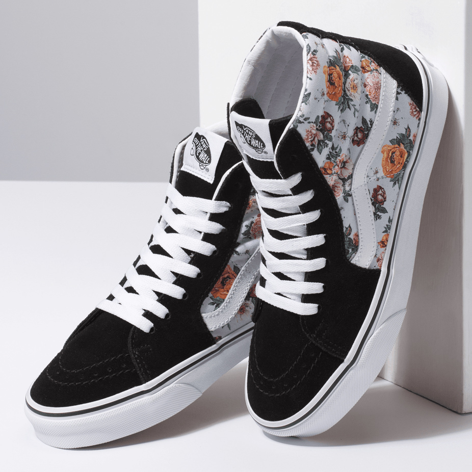 vans sk8 hi trippy floral