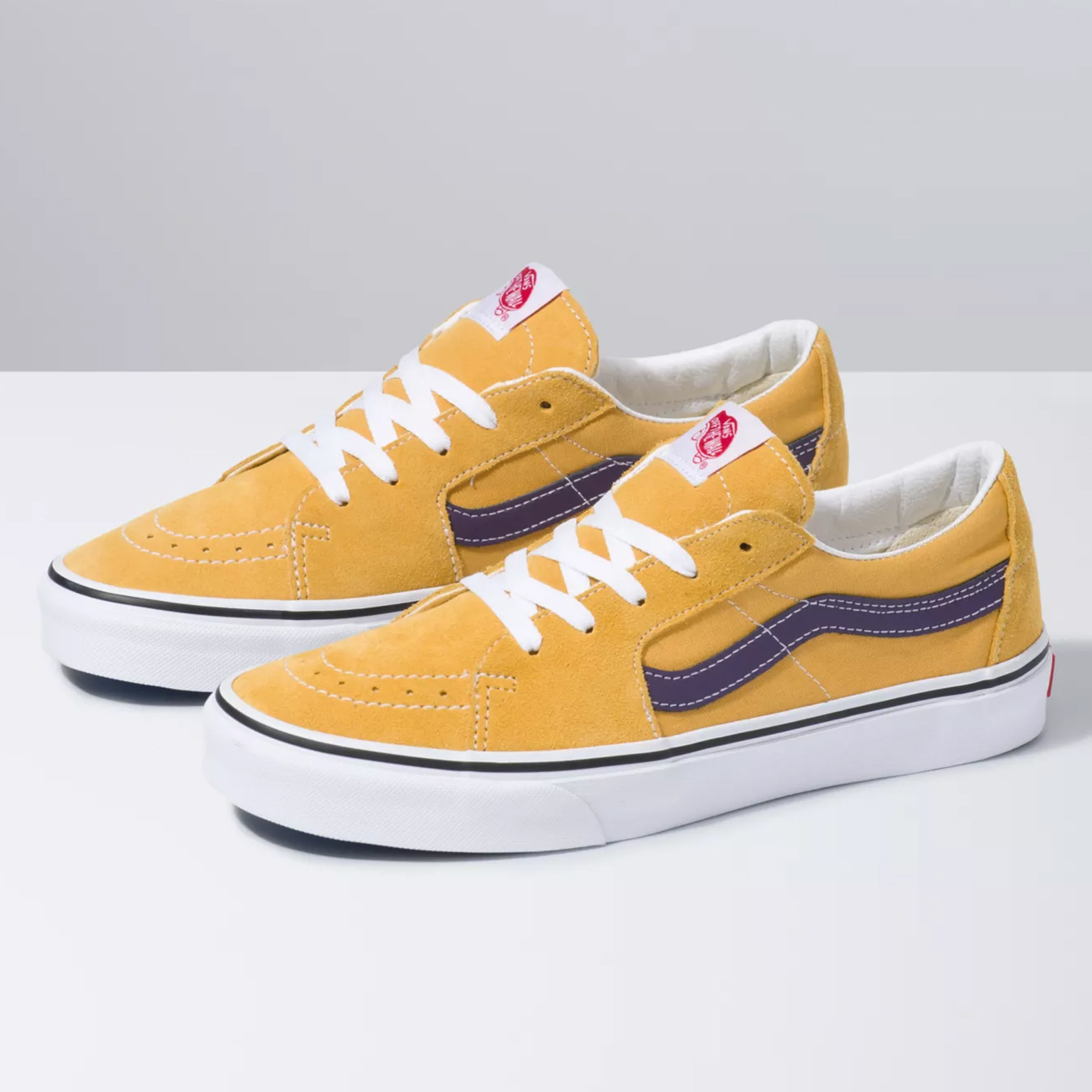 purple and gold vans