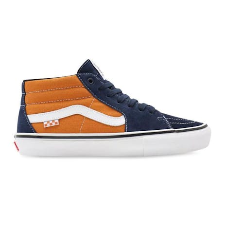 Vans Skate Grosso Mid Skate Shoe - Navy/Orange