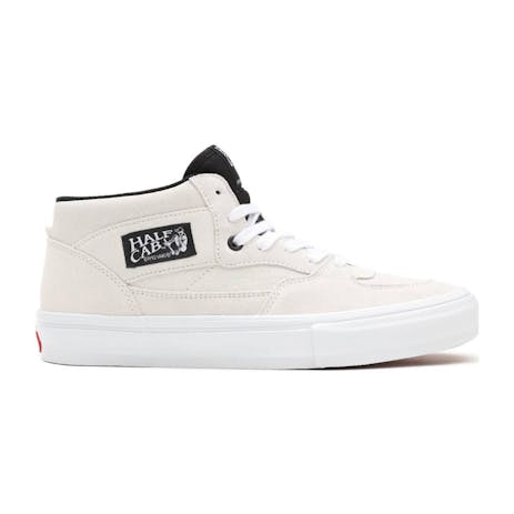 Vans Skate Half Cab Skate Shoe - Marshmallow/White