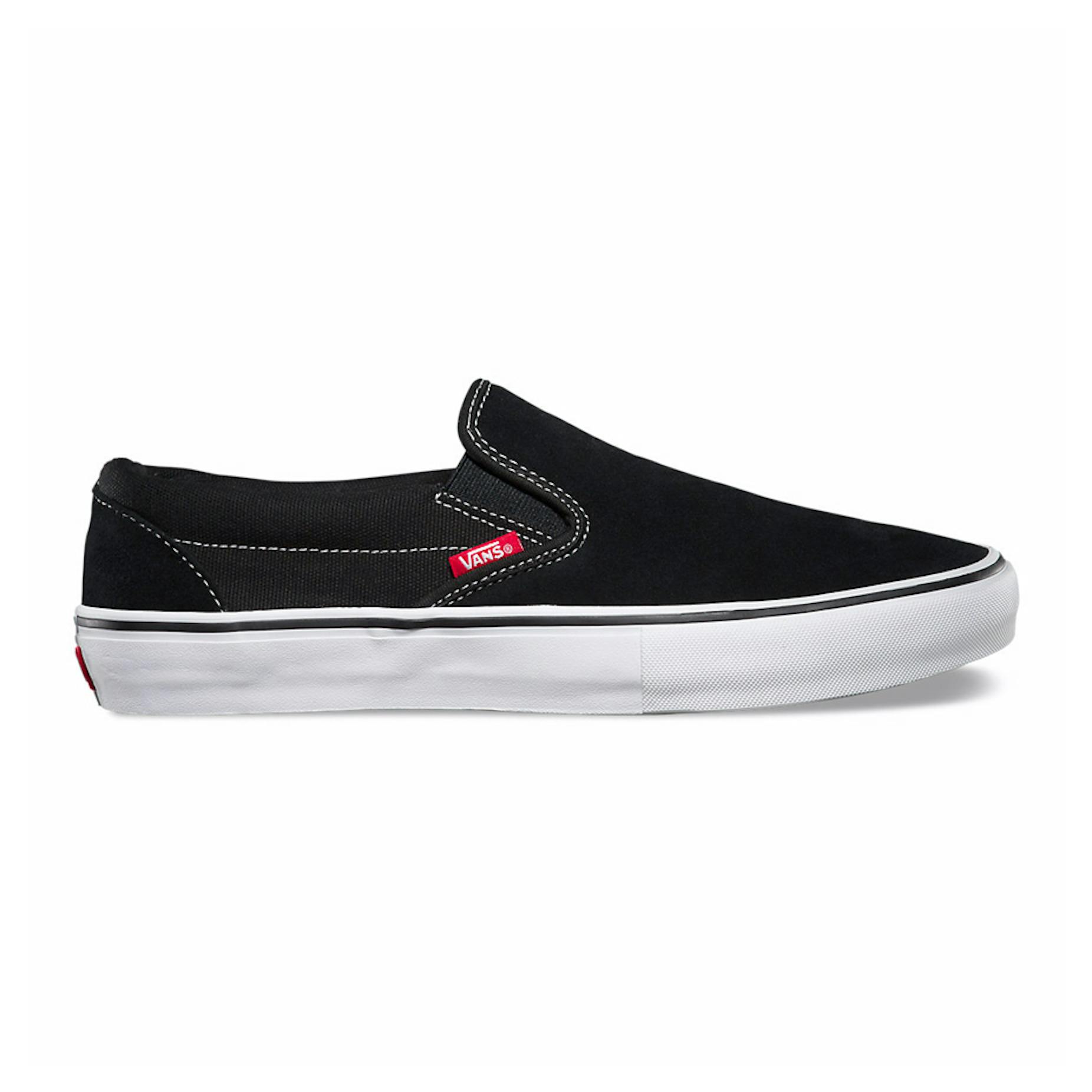 Vans Slip-On Pro Skate Shoe - Black/White/Gum | BOARDWORLD Store