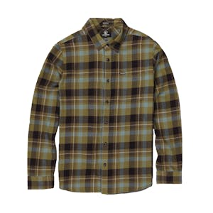 Volcom Caden Plaid Long Sleeve Flannel Shirt - Martini Olive