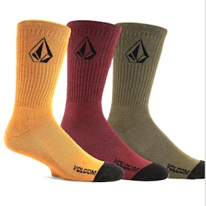 Volcom Full Stone Socks - Multi - 3 Pairs